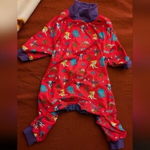 Pink "Super Pibbles" Put Bull Pajamas - Pittie Clothing Co. - L